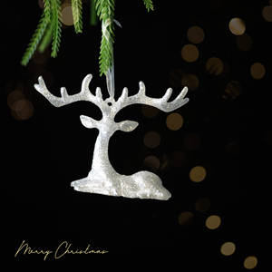 Ornements de Noël à suspendre, ornements de flocons de neige transparents pour l'arbre et la maison - Product Image 4