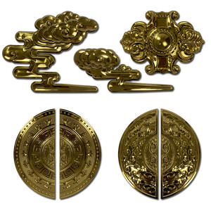 Accessoires de porte de villa chinoise moderne en acier inoxydable 304 Xiangyun, accessoires de porte et de fenêtre semi-circulaires durables - Product Image 1