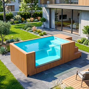 Durable Outdoor Swimming Pool <b>Large</b> Above Ground Family Pool Ready to Use Easy Install Container Pool - Product Image 3