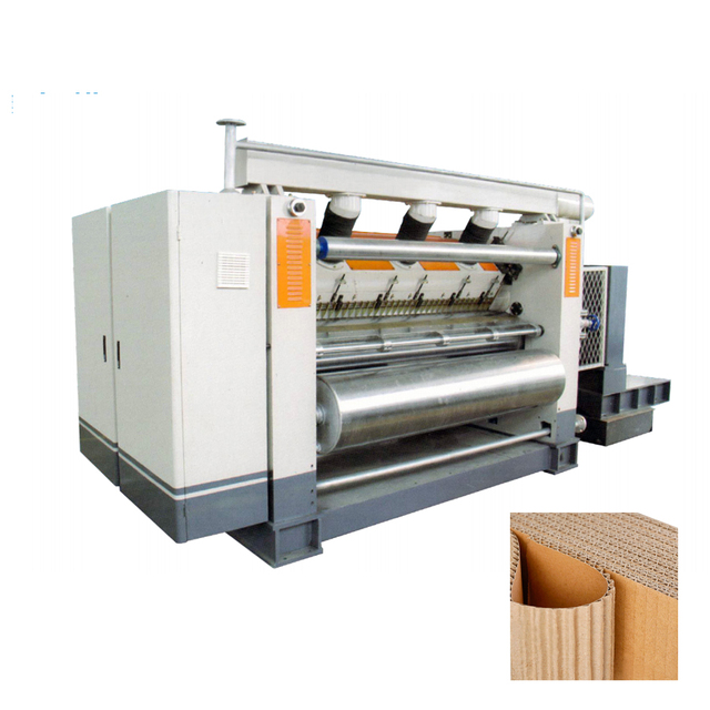 Full Automatic Single Facer Corrugated Single Sided Machine Production Line for Cardboard