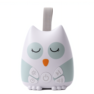Cadeau de Noël Conception mignonne de hibou Alimenté par USB Aide au sommeil pour bébé Machine à bruit blanc avec 30 berceuses et minuterie d'arrêt automatique de bruit blanc - Product Image 2