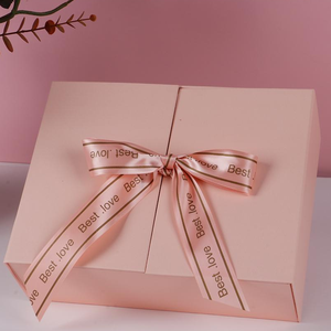 Ví Sang Trọng Hương Liệu Chai Cup Quà Tặng Bao Bì Hộp Cứng Nhắc Các Tông Giấy Màu Hồng Ngọt Ngào Kẹo Hộp Với Ribbon - Product Image 2