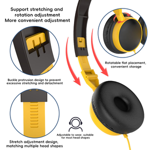 Audífonos con Cable para Niños, Coloridos, con Conector de 3.5mm, para Cursos en Línea y Música - Product Image 3