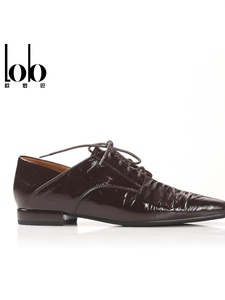 Tendencias de Moda de Alta Gama Primavera 2026, <span class=keywords><strong>Zapatos</strong></span> de Mujer de Piel Vacuna con Cordones, Antideslizantes, Transpirables, de Cuero Genuino - Product Image 4