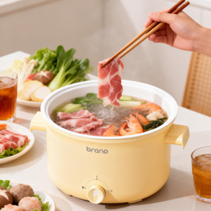 Casserole multifonctionnelle tout-en-un de 3 litres pour faire sauter, bouillir et cuire à la <span class=keywords><strong>vapeur</strong></span>, antiadhésive, multicuiseur, <span class=keywords><strong>cuiseur</strong></span> à curry pour 1 à 3 personnes - Product Image 1