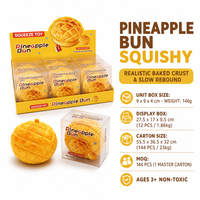 Southpeak Toy Squishy en forme de pain d'ananas, Jouets sensoriels doux à remontée lente, Vente en gros