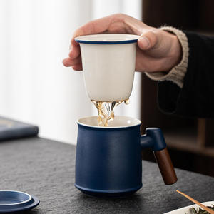 High-end Annual Meeting Commerce Hand Business Gift Set Gift Box Enterprise Anniversary Gift Custom logo Ceramic <b>Tea</b> <b>Cup</b> Set - Product Image 3