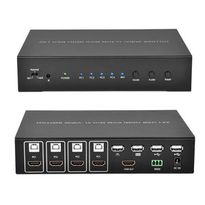 <span class=keywords><strong>Commutateur</strong></span> KVM <span class=keywords><strong>HDMI</strong></span> 4x1 GC Multi-Visualiseur Sans Soudure 1080P60Hz 4 Ports USB pour Moniteur <span class=keywords><strong>PC</strong></span> Clavier Souris avec Fonction Roaming Mouse IR RS232 - Product Image 4