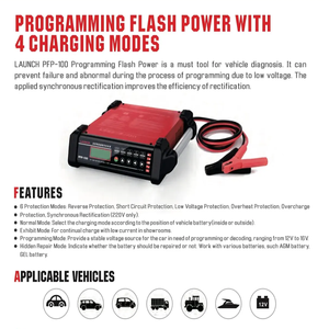Andere Launch PFP 100 Fahrzeugprogrammier-Stromversorgung & 12V Batterieladegerät & Auto-Starthilfe Spannungsregler Transformator - Product Image 4
