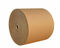 Factory Supply LS001 Brown Virgin Kraft Paper Roll Single-Sided PE Offset Printing for Bread Food Bags Lunch Boxes Craft