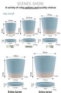 P283 Plateaux en céramique pour pots de fleurs et succulentes <span class=keywords><strong>d</strong></span>'intérieur, disponibles en plusieurs couleurs pour tables de pépinière - Product Image 4