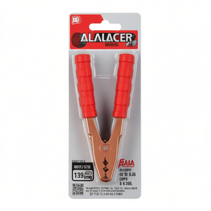 คลิปหนีบสายไฟแบบจระเข้สีแดง 200A 146 มม. สำหรับสายเคเบิล - Product Image 2