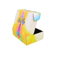 Caja de Regalo de Cartón Plegable Reciclable con Logotipo Personalizado, Caja de Envío de Lujo para Productos de Cuidado de la Piel con Impresión UV y Asa de Carnaval