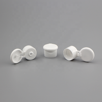 Bouchon à rabat de 24 mm en plastique blanc pour flacons cosmétiques, lotions et shampoings – Vente en gros