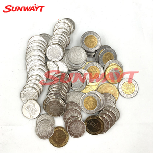 เครื่องจำหน่ายสินค้าอัตโนมัติแบบใช้เหรียญพร้อมโลโก้สั่งทำขายส่ง เหรียญเกมอาร์เคดแบบกำหนดเอง เหรียญโลหะสีเงินทองเหลือง - Product Image 4