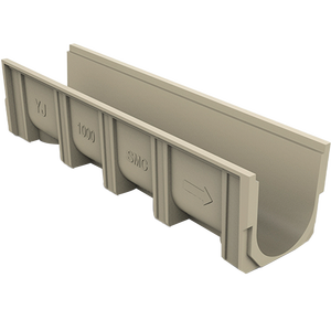 Offre Spéciale de drainage de type U canal de drainage en béton polymère fossés de drainage des eaux de pluie matériaux de construction gouttière avec grille - Product Image 6