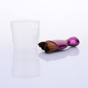 En forma de S maquillaje cepillo onda arco curvado forma del pelo de vidrio de vino <span class=keywords><strong>Base</strong></span> de maquillaje cepillo <span class=keywords><strong>Kabuki</strong></span> cepillo - Product Image 4