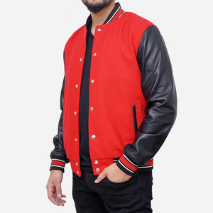 Chaqueta Varsity para Hombre, Moderna y Cómoda, con Cierre Frontal, Colores y Materiales Personalizables, Impermeable/Resistente al Viento, Suministro Directo de Fábrica - Product Image 3