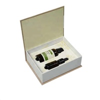 Caja de regalo de papel con tapa magnética de lujo personalizada botella de aceite cosmético para el cuidado de la piel con caja de embalaje caja de regalo rígida de lujo