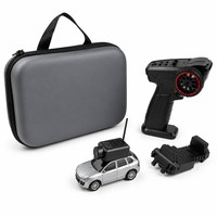 Voiture RC de qualité hobby avec caméra, mini voiture RC 1:64, étui de rangement, télécommande 2,4 GHz, caméra WiFi, jouet pour garçons, cadeau pour enfants