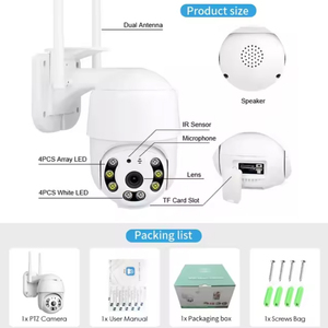 <span class=keywords><strong>HD</strong></span> 1080P <span class=keywords><strong>IP</strong></span> <span class=keywords><strong>Camera</strong></span> ngoài trời Home an ninh CCTV với PTZ WIFI hồng ngoại & IP66 không thấm nước CMOS cảm biến - Product Image 5