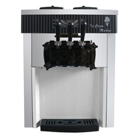 Machine commerciale de fabrication de crème glacée molle à air en acier inoxydable 3 saveurs avec 28 litres