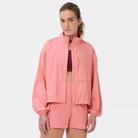 Ensemble veste et short légers en polyester recyclé et élasthanne, écologiques, anti-transpiration, personnalisables pour l'entraînement, la course et le sport