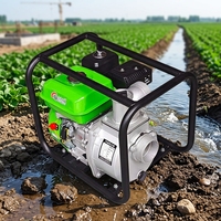 Pompe à eau à essence de type cadre de 3 pouces 80KB-3G, moteur 4 temps refroidi par air, pompe à eau à essence pour l'irrigation agricole