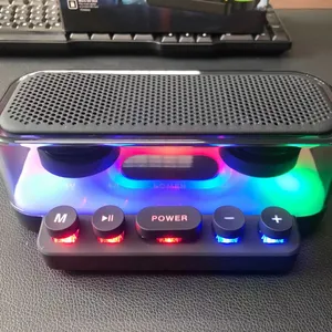 Verlichting Gaming Luidsprekers Rgb Soundbar Met Subwoofer Draadloze Kleurrijke Verlichting Computer Gaming Portable Bluetooth Speaker Rgb