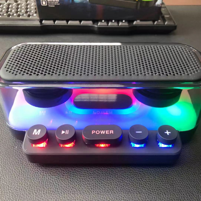 Lighting Gaming Speakers RGB Soundbar With Subwoofer Wireless Colorful Lights Computer Gaming Portable Bluetooth Speaker RGB