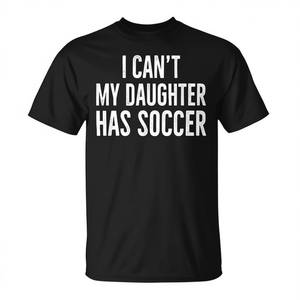 T-shirt I Cant My Daughter Has Soccer au design rétro vieilli - Product Image 2