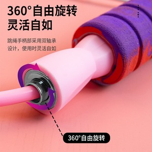 Cuerda de Saltar Inalámbrica para Fitness, 3m, PVC, con Peso, para Ejercicio en Interiores, Quema Grasa, Unisex - Product Image 1