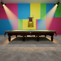 Table de billard russe personnalisable haut de gamme pour la maison, avec plateau en ardoise de 45 mm et plaques en acier de 12 mm, conçue pour les tournois professionnels des clubs