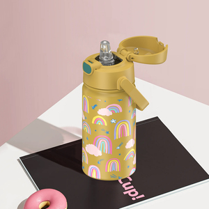 SilverJet Children's Vacuum <b>Flask</b> Stainless Steel 500ml Cartoon Design Portable Leak Proof For Outdoor Travel School Use - Product Image 3