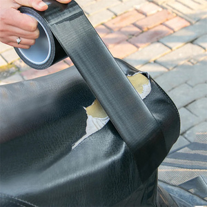 Ruban de réparation en cuir auto-adhésif pour canapé, vélo, sièges de voiture, selle de scooter, meubles, patch de premiers secours, patch en cuir, bricolage, noir - Product Image 2