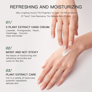 Crème pour les mains en édition cadeau de Noël, marque privée, naturelle, biologique, 5 extraits de plantes, nourrissante, rafraîchissante, soin quotidien de la peau des mains - Product Image 4