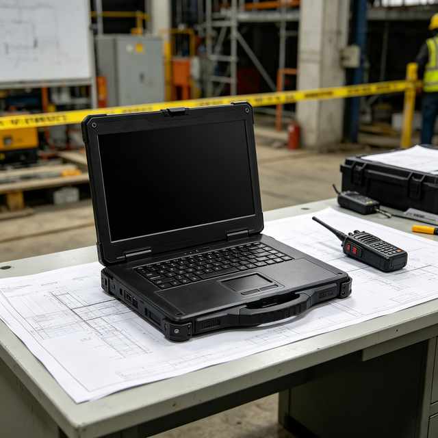 Rugged Industrial 15.6-Inch Windows Laptop Smart Hot Swap Battery 5G GPS IP65 Waterproof Extreme Use AI-Ready Stock 8 TB RAM 128