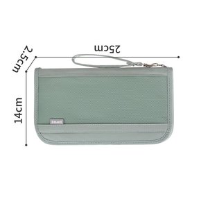 Porte-passeport multi-couches résistant à l'eau et au <span class=keywords><strong>feu</strong></span> X418 avec fermeture éclair et porte-cartes - Product Image 6