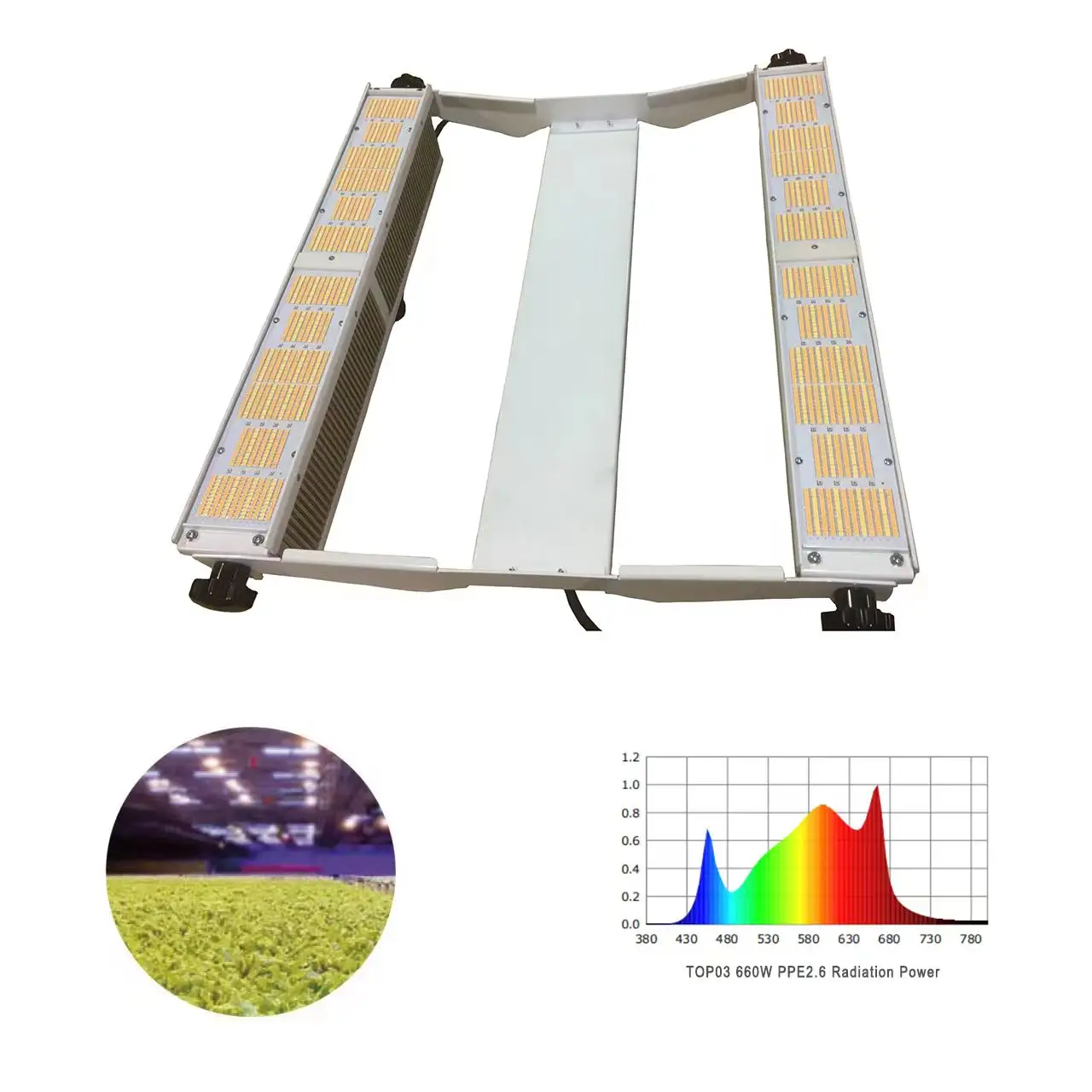 調光可能なコントロールLedグローライトストリップ屋内植物用フルスペクトル2つのバー植物Led 1000Wグローライト600W