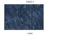 Carrelage en porcelaine bleu de luxe 600*1200, aspect marbre brillant, entièrement poli, pour sols d'hôtel, murs, salles de bain
