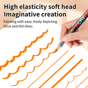 <span class=keywords><strong>Pennarelli</strong></span> Acrilici con Punta a Pennello, Penne <span class=keywords><strong>per</strong></span> Pittura Raccomandate dagli Artisti <span class=keywords><strong>per</strong></span> Regali, Decorazioni, <span class=keywords><strong>Tessuti</strong></span> - Product Image 3