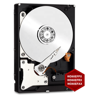 Disco Duro Interno NAS WD60EFPX Original de 6 TB Red Plus, 3.5'', 256 MB de Caché, 6 GB SATA HDD para Monitoreo de Escritorio, Reacondicionado WD60EFRX