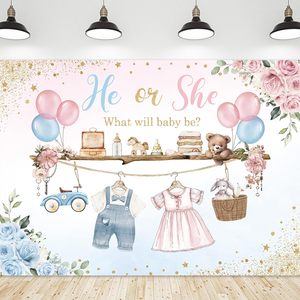Free Throws Bows Gender-Reveal-Party-Banner Junge oder Mädchen Basketball-Hintergrund Baby-Shower-Fotografie-Hintergrund Anpassbar - Product Image 5
