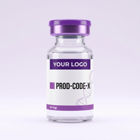 Autocollants personnalisés de haute qualité, imprimés, imperméables, en PET, avec étiquette privée, pour flacons de 10 ml, étiquettes de peptides pour cosmétiques