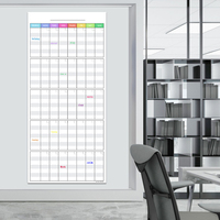 Grand tableau blanc calendrier effaçable à sec pour mur, grand calendrier mural effaçable à sec, calendrier mural mensuel, grand tableau blanc effaçable à sec, planificateur