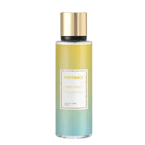 Espray de niebla de perfume corporal con fragancia de limón fresco y sal marina de etiqueta privada de proveedor a granel para depositar fragancias