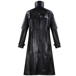 Disfraz de Halloween de cuero PU para hombre, estilo médico de la peste medieval, retro, con hebilla ajustada y abrigo largo, para cosplay de anime. - Product Image 4