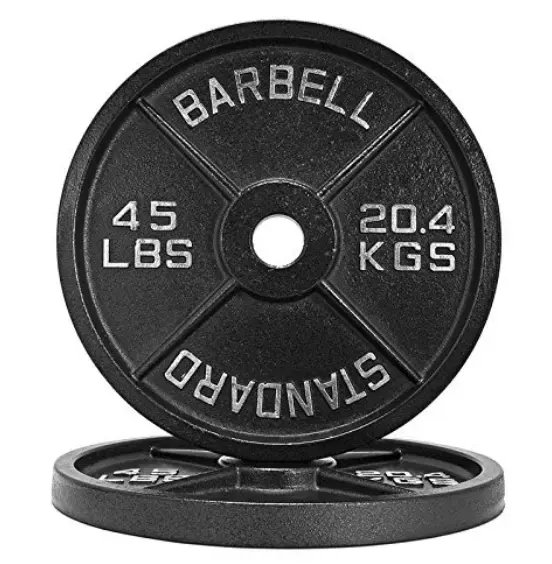 Weight Lifting 50mm Diameter LBS Cast Iron Weight Plates for USA
