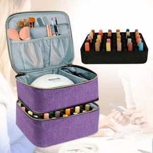 Bolsa de Almacenamiento de Esmalte de Uñas con Logotipo Personalizado, para 30 Botellas, de Poliéster, Portátil, para Viajes, Organizador de Cosméticos y Aceites Esenciales - Product Image 2