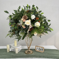 Nouveau Bouquet de Fleurs Artificielles en Soie Bleue Populaire, Boule Faite à la Main pour Décoration, Accessoires/Arrangements pour Demande en Mariage Surprise